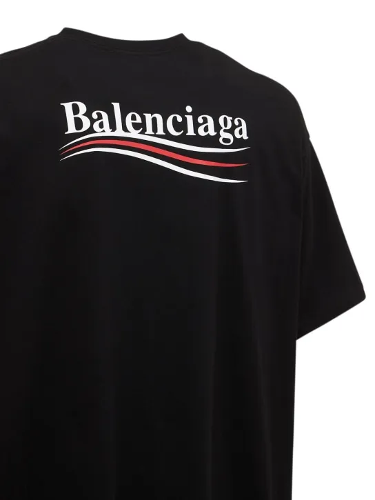 Balenciaga   Political logo crewneck t-shirt 